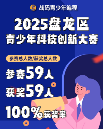 昆明战码编程 · 2025盘龙区青少年科技创新大赛成绩公布
